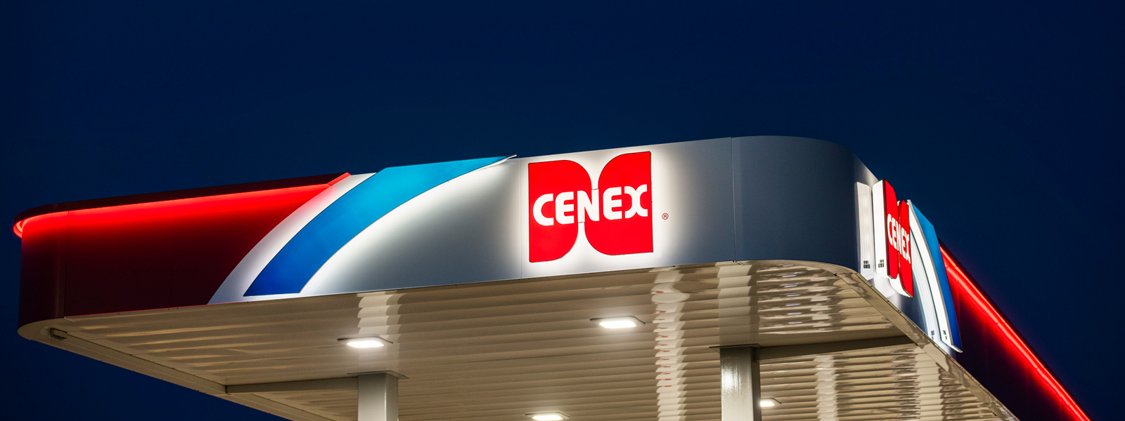Cenex gas station canopy